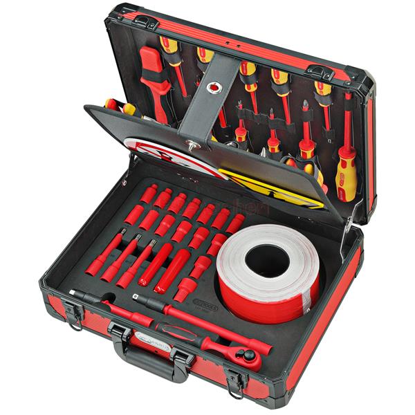 KS-Tools 117.1890 Isolierter Werkzeug-Satz 43-tlg rid- und Elektrofahrzeuge, 43-tlg.