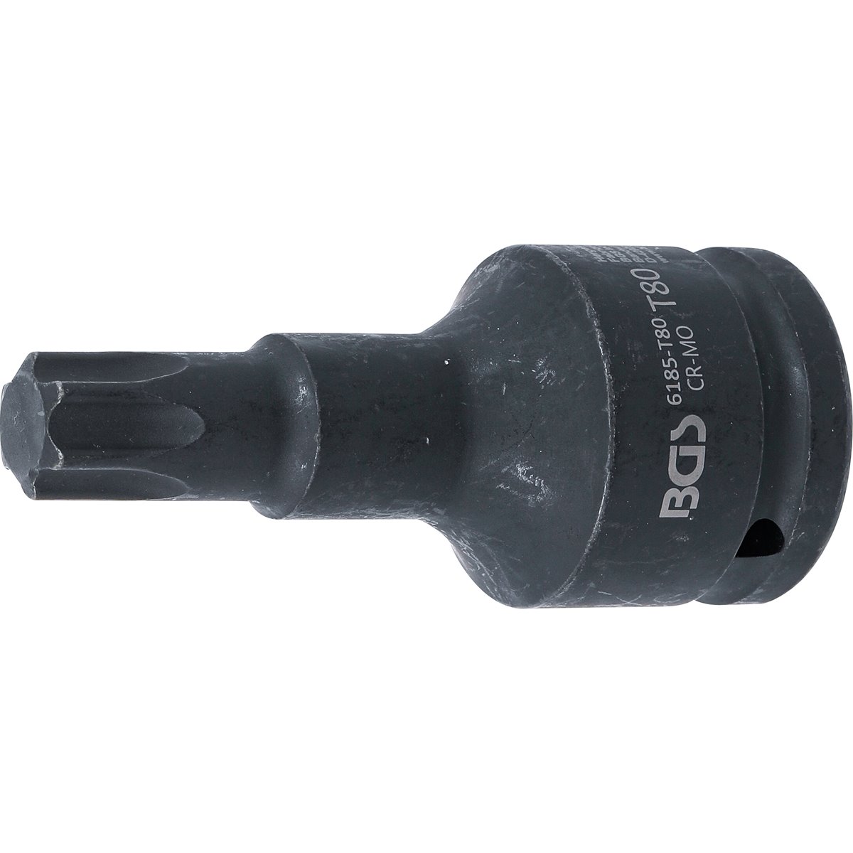 BGS 6185-T80 Kraft-Bit-Einsatz, Länge 100 mm, Antr ieb Innenvierkant 20 mm (3/4"), T-Profil (für Torx
