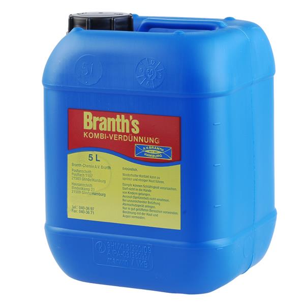 Branths "Kombi" Thinner, 5 Liter 