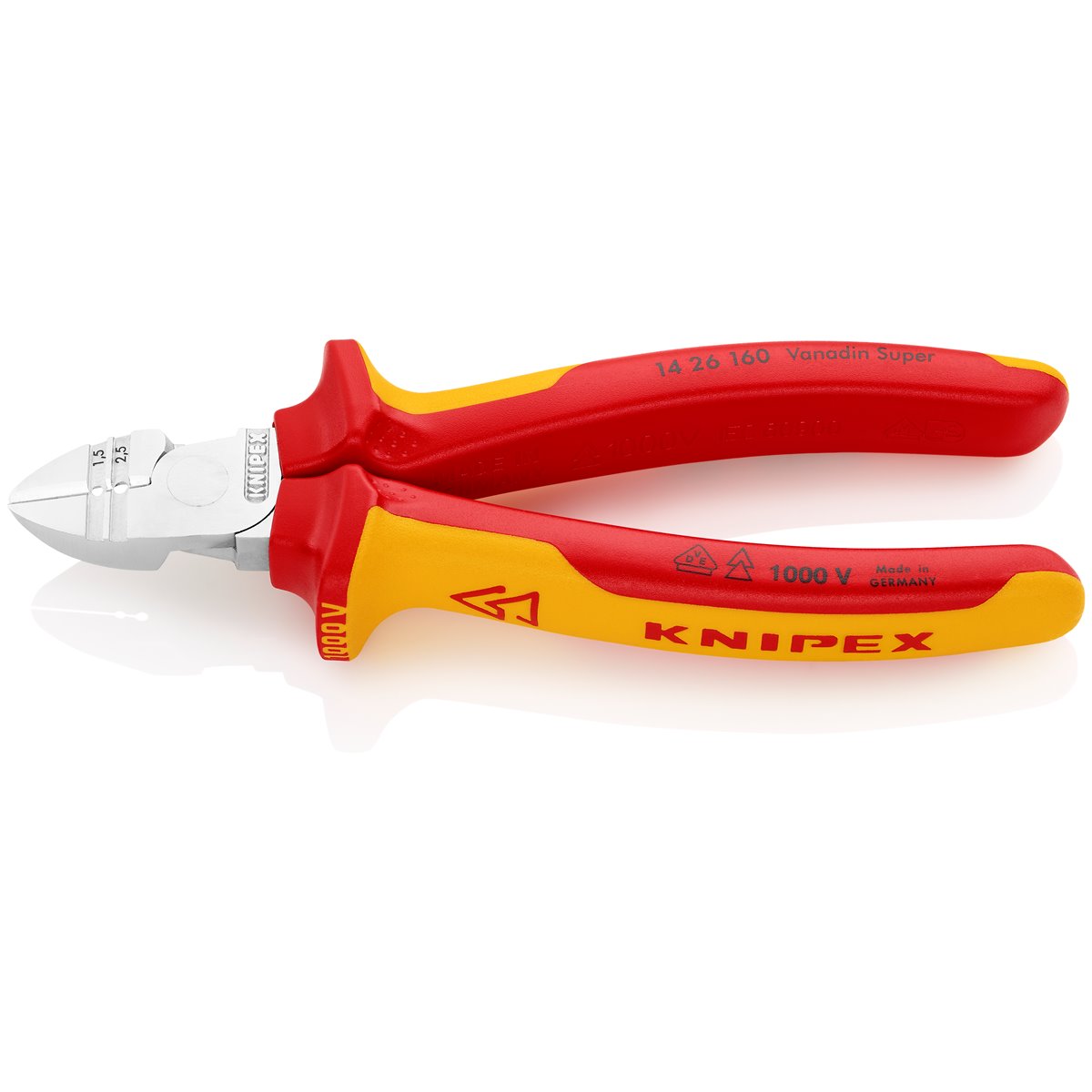 Knipex 14 26 160 Abisolier-Seitenschneider 