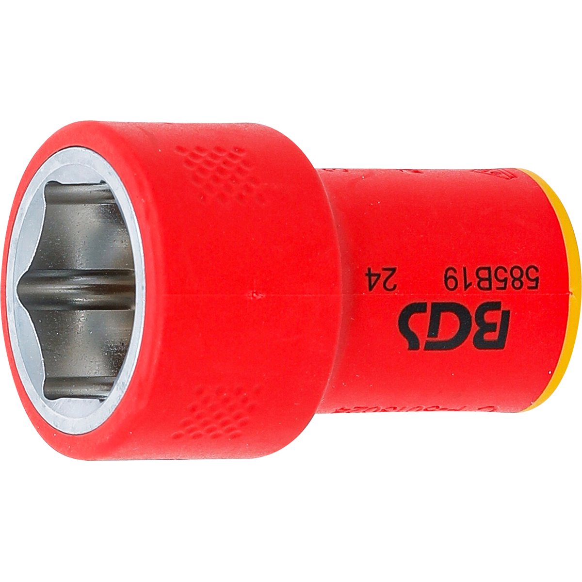 BGS 35879 VDE-Steckschlüssel-Einsatz Sechskant, An trieb Innenvierkant 10 mm (3/8"), SW 19 mm