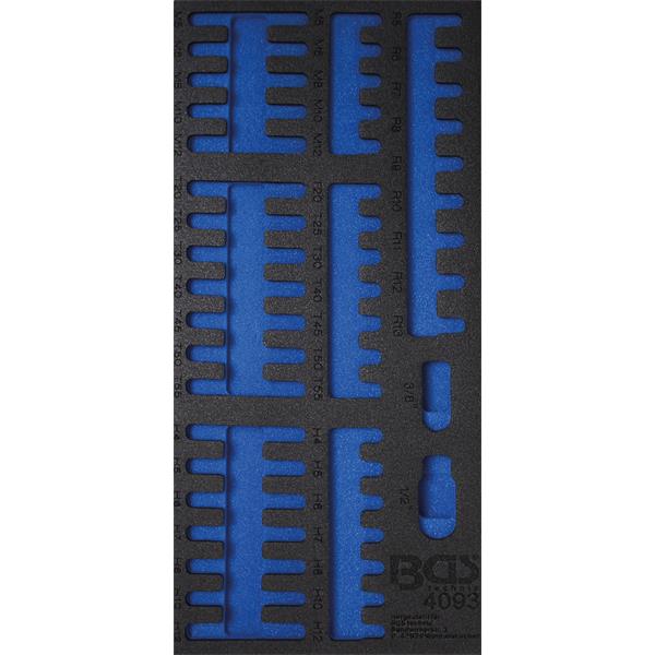 BGS 4093-1 Werkstattwageneinlage 1/3, leer, für Ar t. 4093