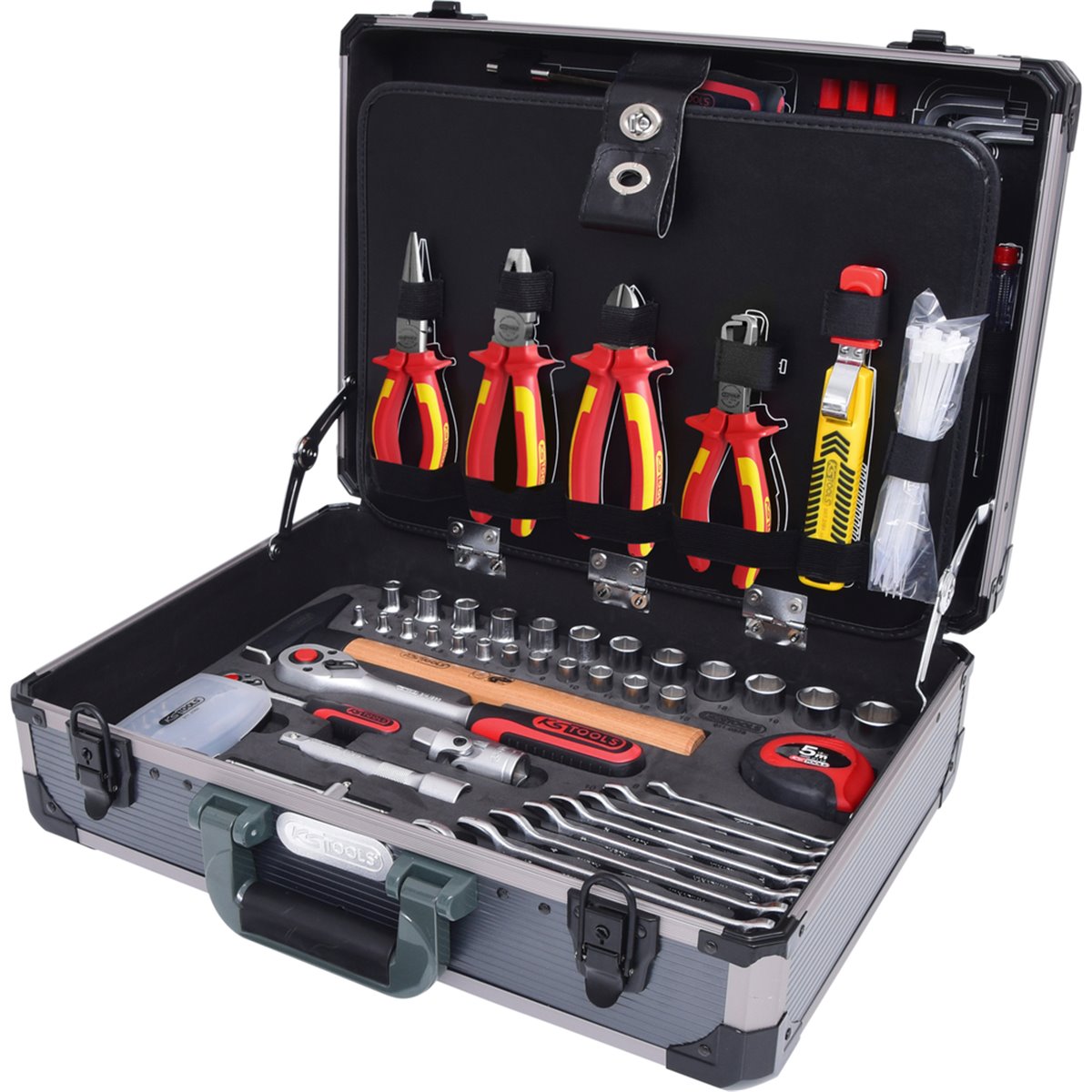KS-Tools 911.0628 Elektriker-Werkzeugkoffer 128tlg 