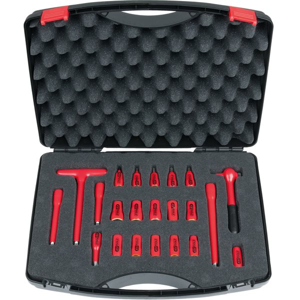 KS-Tools 117.1877 1/4" Isolierter Steckschlüssel atz, 22-tlg.