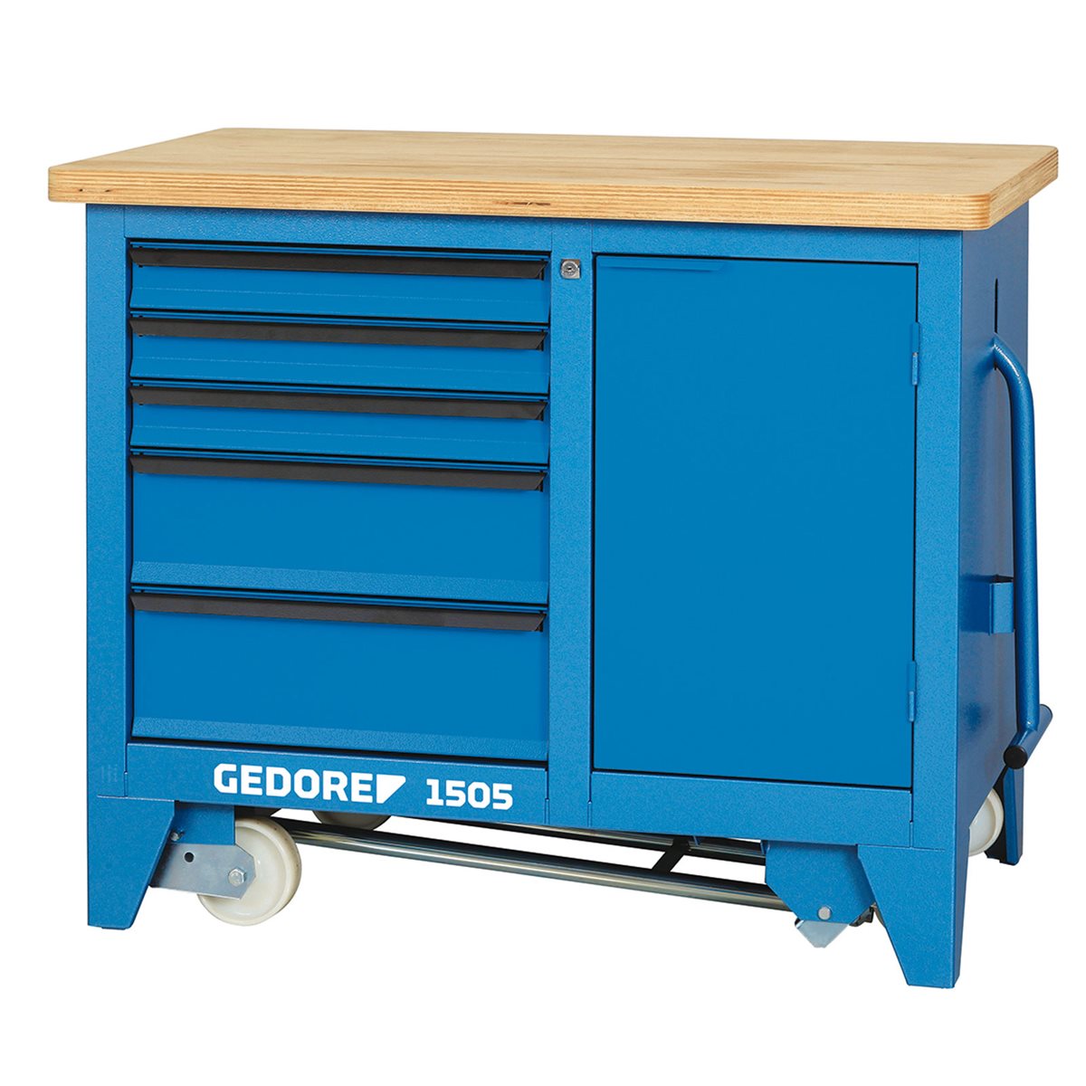Gedore 1505 Rollwerkbank 5 Schubladen 900x1100x652 