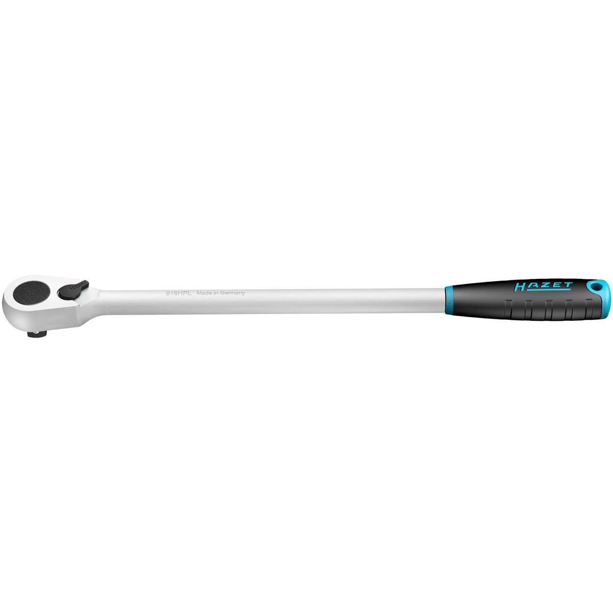 Hazet 916HPL HiPer Feinzahn-Umschaltknarre 1/2" extra lang 415 mm, 90 Zähne