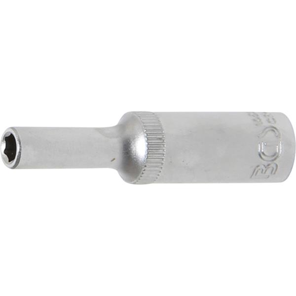 BGS 10504 Socket, Hexagon, deep, 6.3 mm (1/4") Dri ve, 4 mm