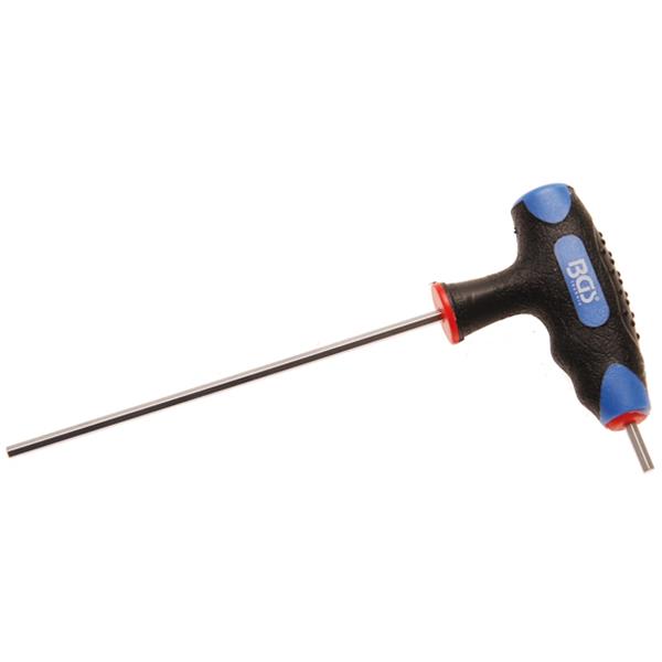 BGS 4010-3 Schraubendreher mit T-Griff und seitlic her Klinge, Innensechskant 3 mm