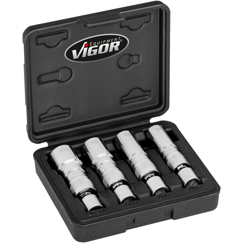 Vigor V7002/4 Zündkerzensteckschlüssel Satz