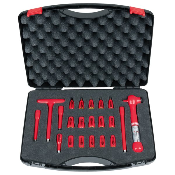 KS-Tools 117.1878 1/4" Isolierter Steckschlüssel atz, 21-tlg.
