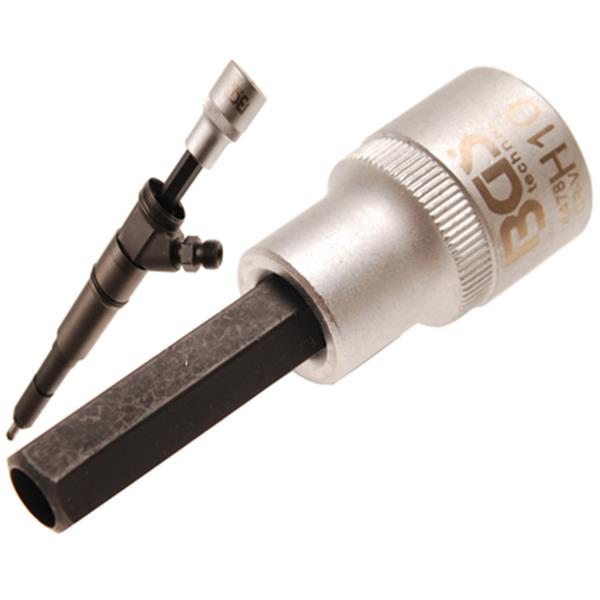 BGS 4478 Injektor-Einsatz, Antrieb Innenvierkant 1 2,5 mm (1/2"), Abtrieb Innensechskant 10 mm