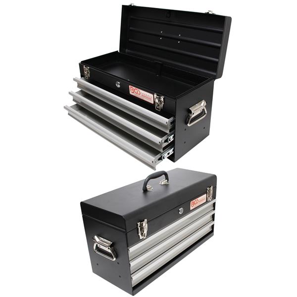 BGS 3312 Metal Tool Case, empty, 3 Drawers 