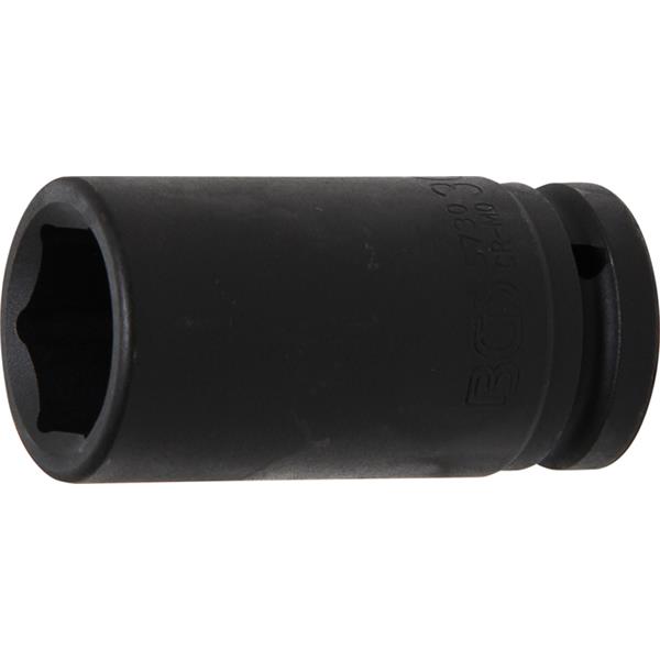 BGS 5730 Kraft-Steckschlüssel-Einsatz Sechskant, t ief, Antrieb Innenvierkant 20 mm (3/4"), SW 30 mm