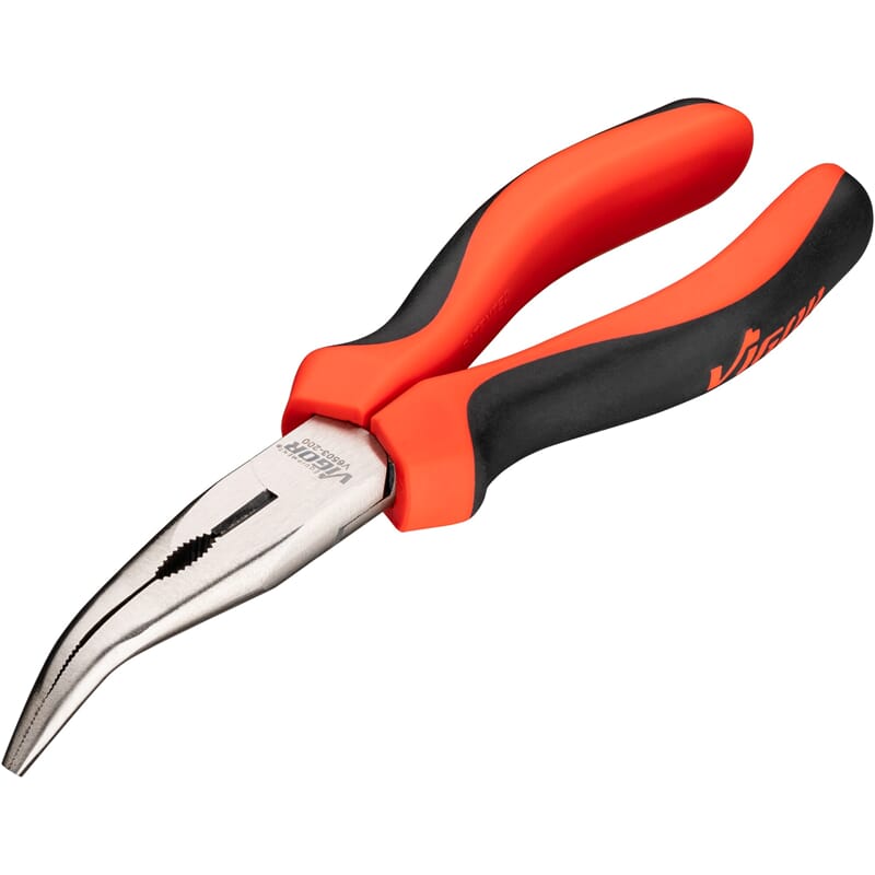 Vigor V6503-200 Flachrundzange,Abgewinkelt,200Mm