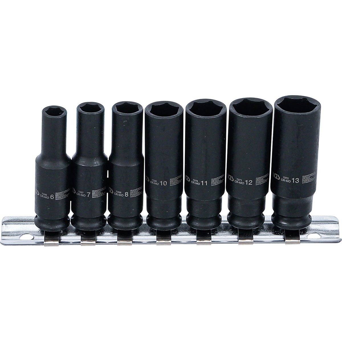 BGS 5299 Kraft-Steckschlüssel-Einsatz-Satz 6-13 mm Antrieb Innenvierkant 6,3 mm (1/4")