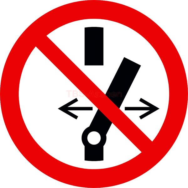 KS-Tools 917.3897 Warnschild-Hybrid Schalter für A rbeiten, an Hybrid- und Elektrofahrzeugen