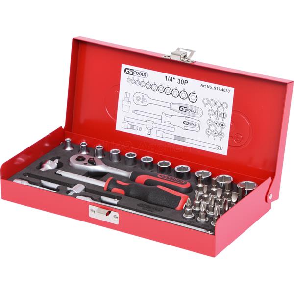 KS-Tools 917.4030 1/4" Steckschlüssel-Satz,30-tl 