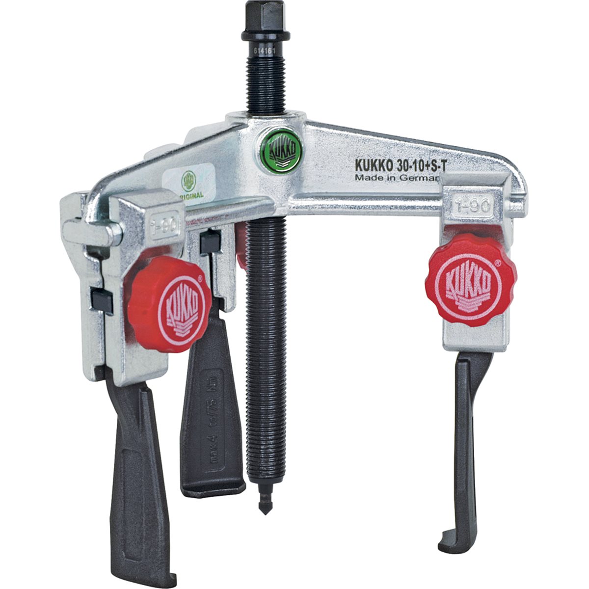 Kukko 30-10+S-T 3-Arm Universal Abzieher 120X100mm Mit Abzughaken für enge Räume + Schnellverstellun
