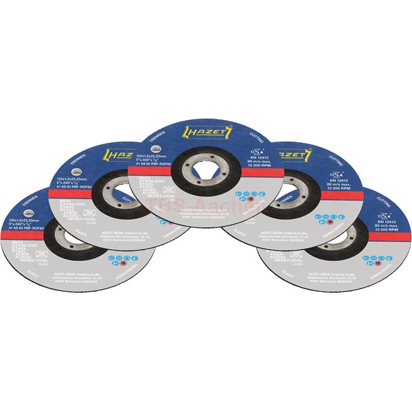 Hazet 9233-010/5 Cut-off wheel set 5-pcs for 9233-7, 9233-7/4