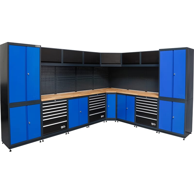 BGS 80160 Schrankwand-System Werkstatt 8 Module Holz