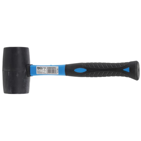 BGS 1962 Gummi-Ausbeulhammer mit Fiberglasstiel, 7 50 g