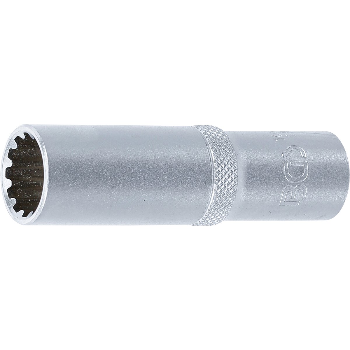 BGS 10255 Steckschlüssel-Einsatz Gear Lock, tief, Antrieb Innenvierkant 12,5 mm (1/2"), SW 15 mm