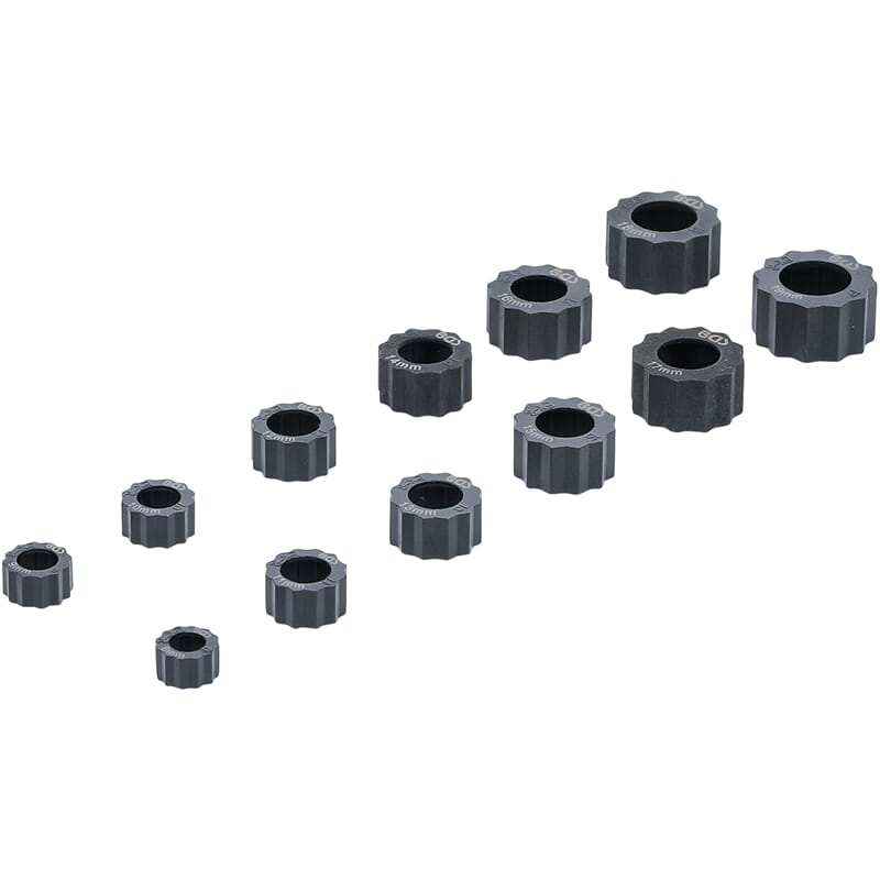 BGS 1245 Extractor Cap Set for damaged hexagon Nut s and Bolts, 12 pcs.