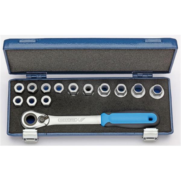 Gedore 19 SKU-20 Steckschlüssel-Satz 1/2" 14-tlg 