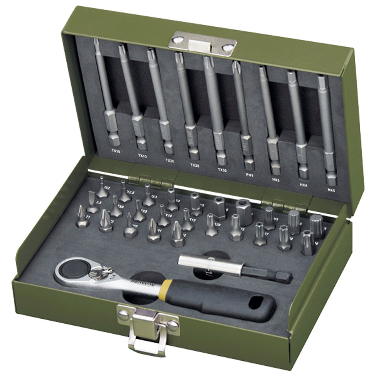 Proxxon 23109 Feinmechanikersatz 1/4" 36-teilig
