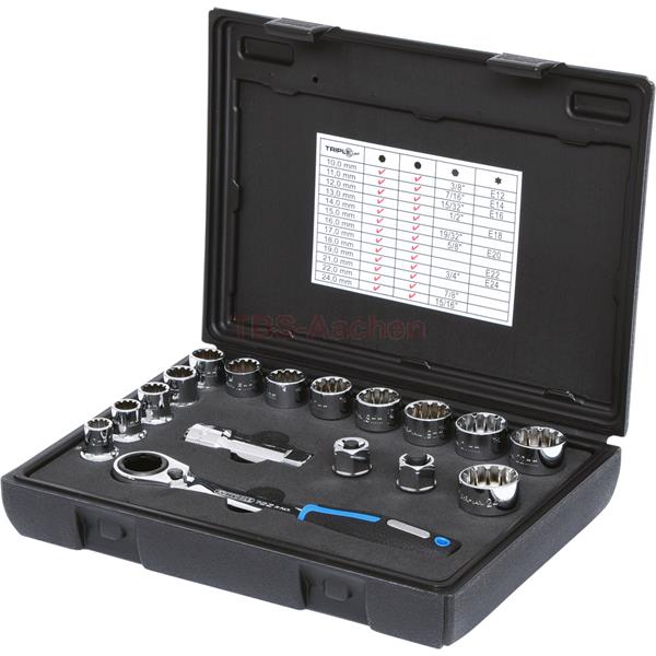 KS-Tools 916.4050 TRIPLE Durchgangs-Steckschlüssel 