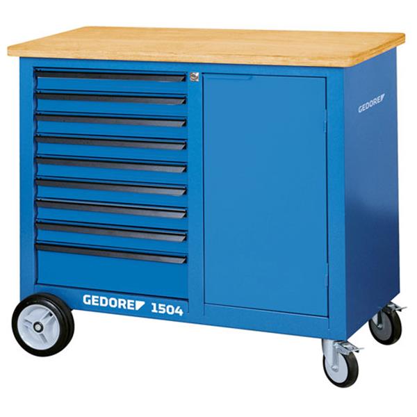 Gedore 1504 0810 Rollwerkbank mit 9 Schubfächern 