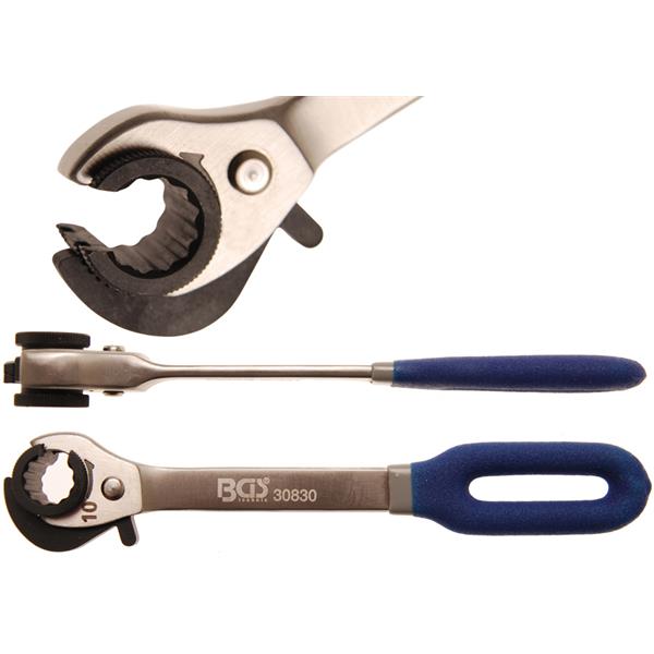 BGS 30830 Ratschen-Ringschlüssel, offen, SW 10 mm 