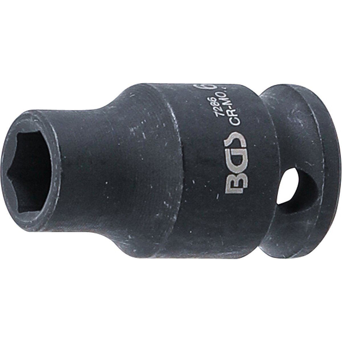 BGS 7286 Kraft-Steckschlüssel-Einsatz 6-kant 6 mm Antrieb Innenvierkant 6,3 mm (1/4"), SW 6 mm
