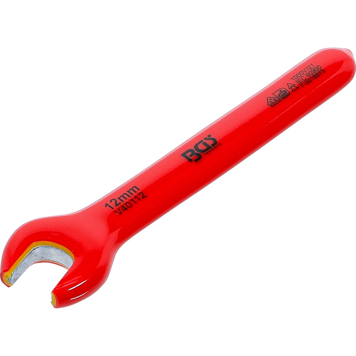 BGS 71062 VDE-Einmaulschlüssel, SW 12 mm 