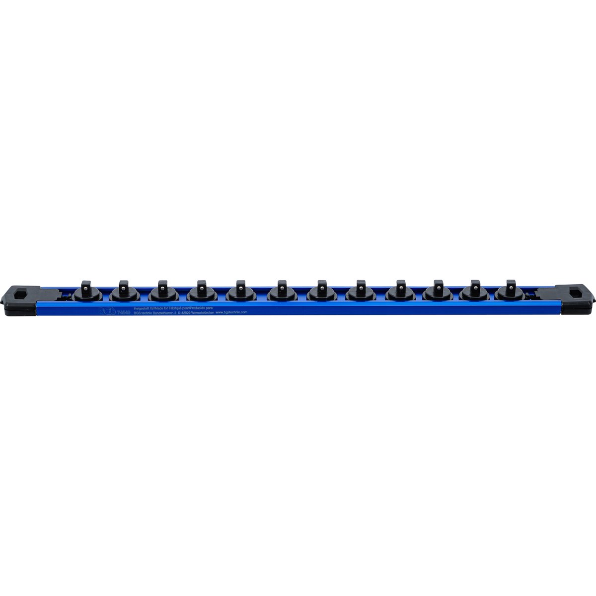 BGS 74549 Halteschiene für 12 Steckschlüssel-Einsä tze, magnetisch, für Antrieb 6,3 mm (1/4")