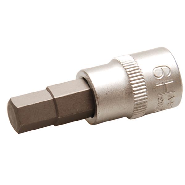 BGS 2583 Bit-Einsatz, Antrieb Innenvierkant 10 mm (3/8"), Innensechskant 9 mm