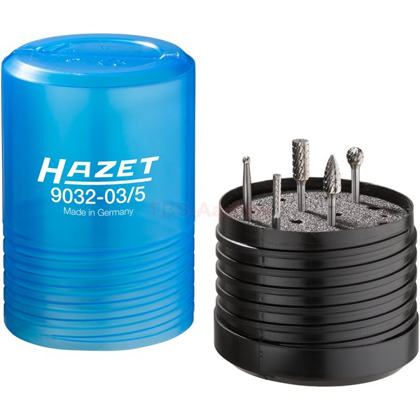 Hazet 9032-03/5 Vollhartmetall Frässtift-Satz 3 mm 5-teilig