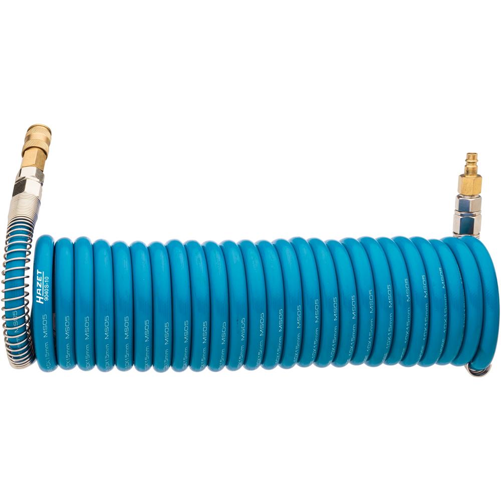 Hazet 9040S-10 Spiralschlauch, 7,62 m Pneumatik-Schlauch, Schlauch Innendurchmesser: 10 mm