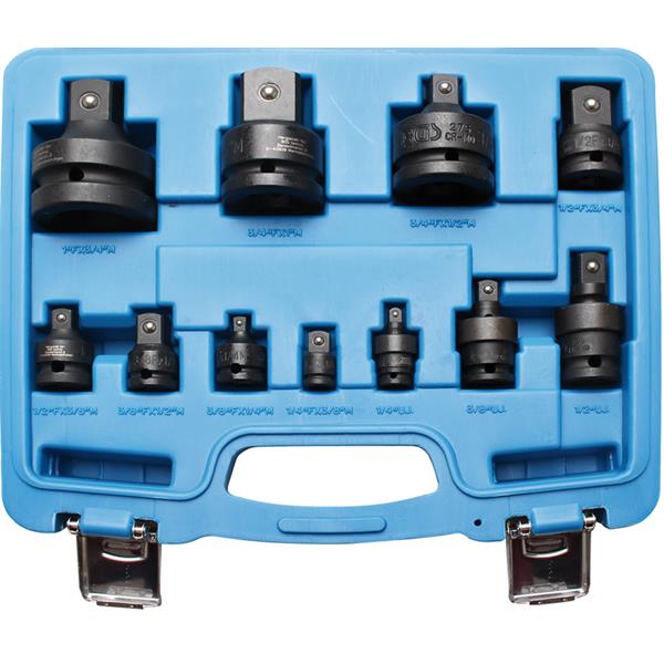 BGS 25140 Impact Adaptor and Universal Joint Set, 6.3 mm (1/4") - 25 mm (1"), 11 pcs.