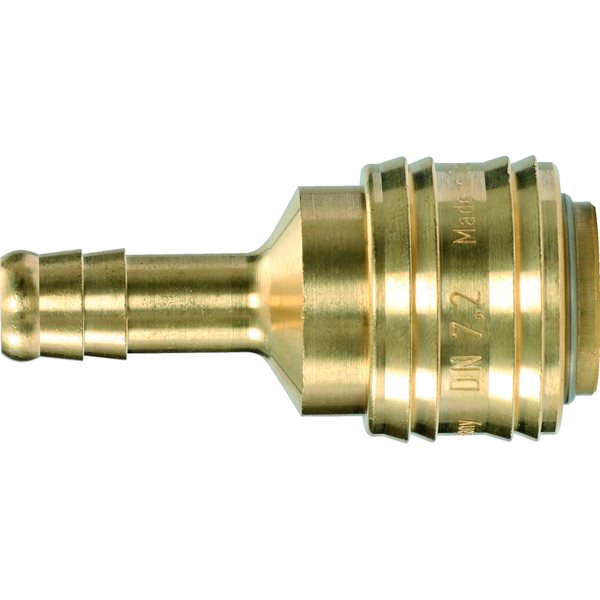 KS-Tools 515.3487 Connector with hose tail, brass, Ø9mm