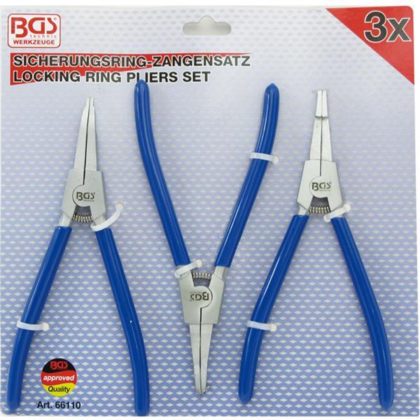 BGS 66110 Sicherungszangen-Satz für Antriebswellen , 3-tlg.
