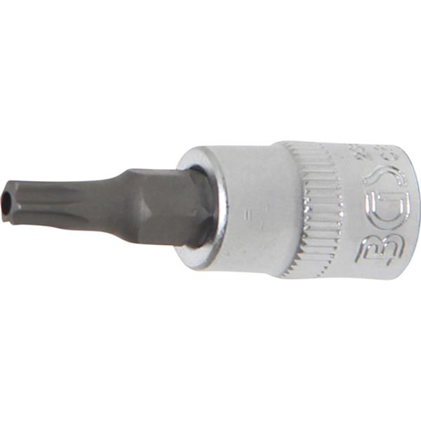 BGS 2360 Bit-Einsatz, Antrieb Innenvierkant 6,3 mm (1/4"), T-Profil (für Torx) mit Bohrung T25