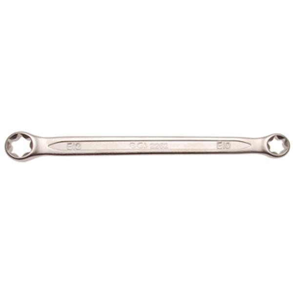 BGS 2261 Doppel-Ringschlüssel mit E-Profil-Ringköp fen, SW E10xE12