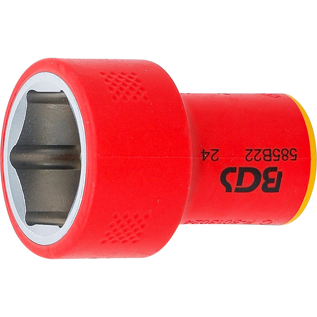 BGS 35881 VDE-Steckschlüssel-Einsatz Sechskant, An trieb Innenvierkant 10 mm (3/8"), SW 22 mm