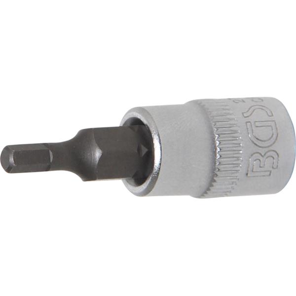 BGS 2741 Bit-Einsatz, Antrieb Innenvierkant 6,3 mm (1/4"), Innensechskant 1/8