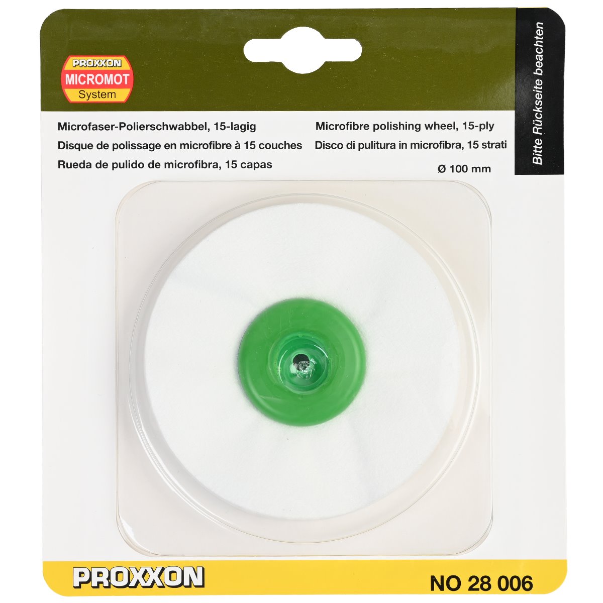 Proxxon 28006 microfibre polierschwabbel 15lagig à polir PM100 